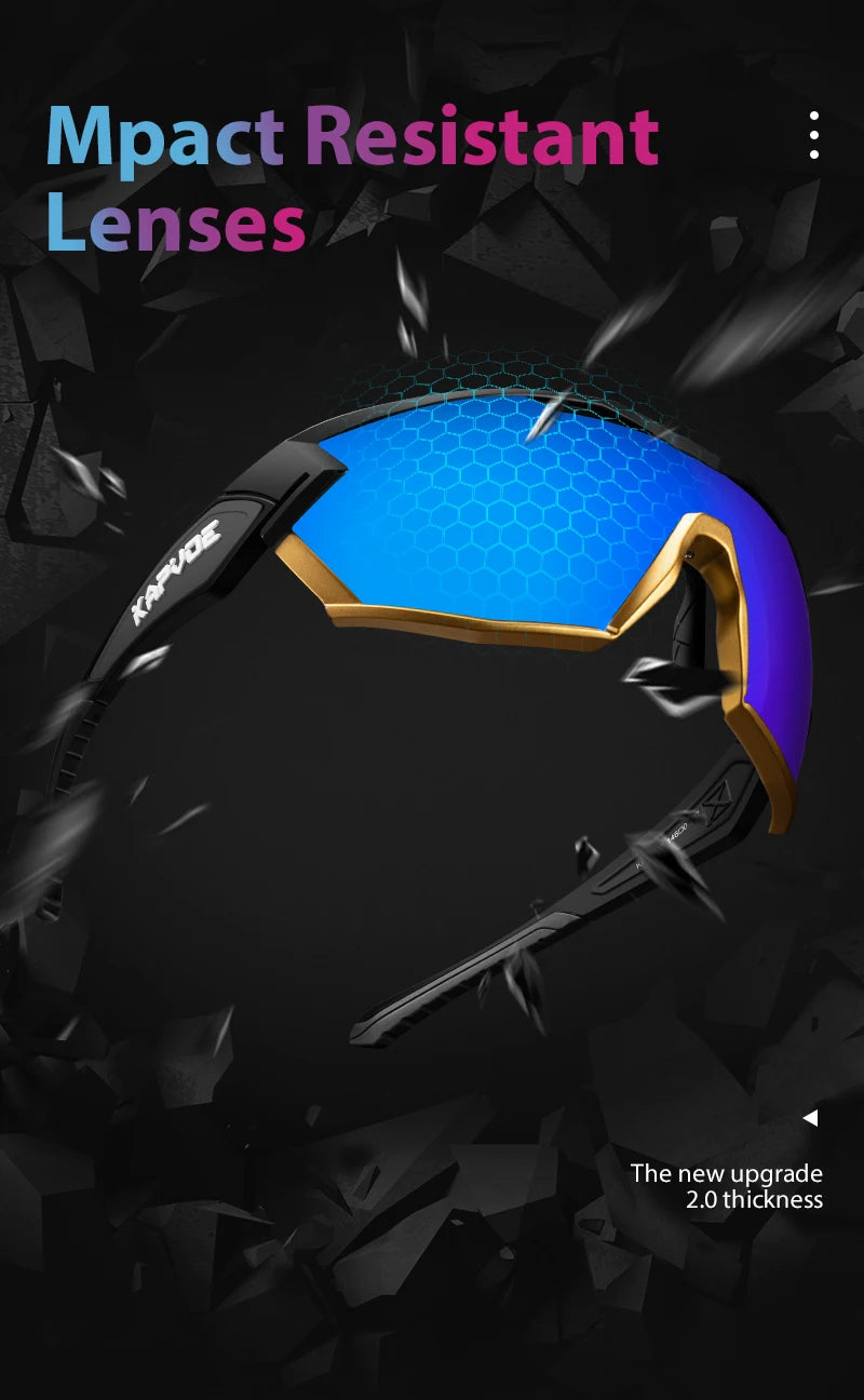 KAPVOE Hot Outdoor Cycling Sunglasses Men Women MTB Glasses Bike Cycling UV400 Goggles Bicycle Mountain Sports Hiking Eyewear