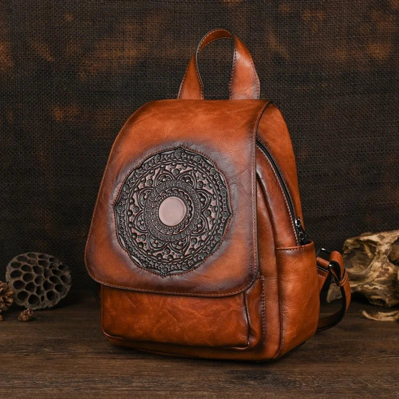 MOTAORA 2025 New Retro Women Bags Designer Leather Luxury Backpack For Woman Large Capacity Bag Women's Stylish Travel Backpacks