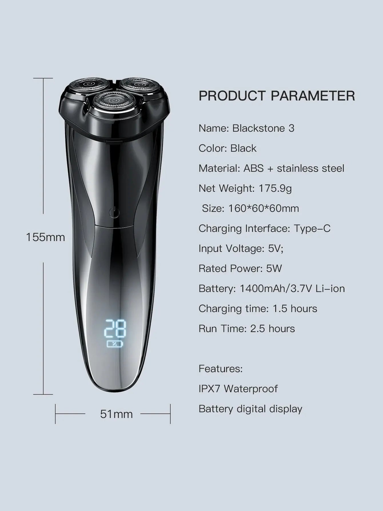 ENCHEN BlackStone 3 Electric Shaver for Men