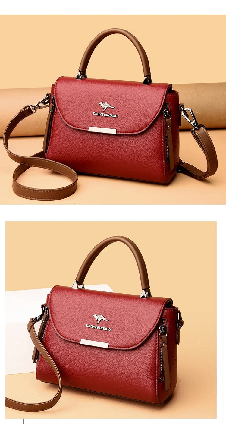 High Quality Pu Leather Casual Crossbody Shoulder Bags for Women 2023 New Luxury Purses and Handbags Women Bags Designer Totes