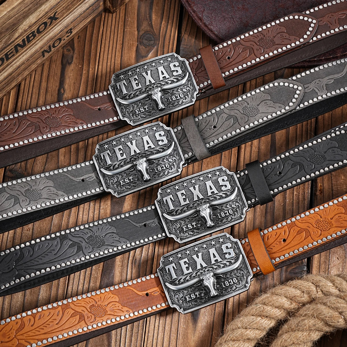A men's and women's casual retro belt Western style! PU leather belt with metal buckle, suitable for daily work wear