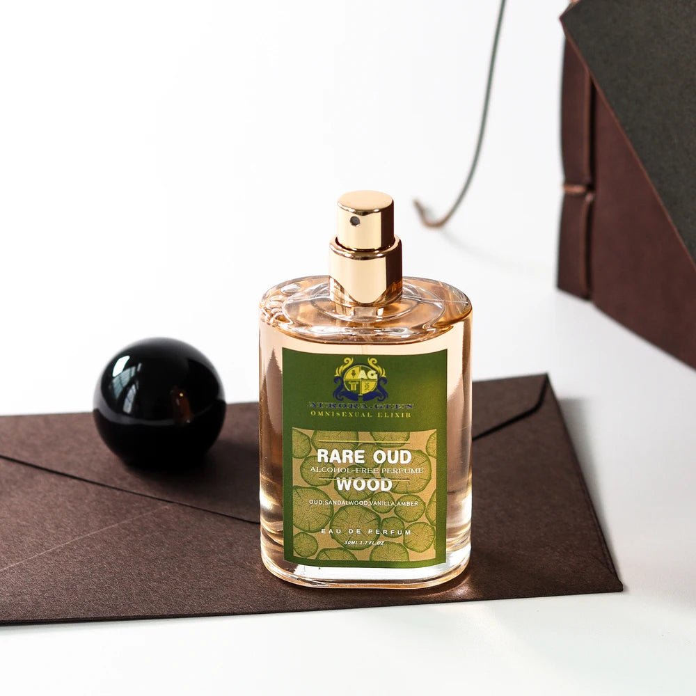 Perfume Rare Oud Eau de Parfum Luxury Woody Alcohol-Free Perfume with Sandalwood Fragrance for Men Women Tonka Bean Amber Scent