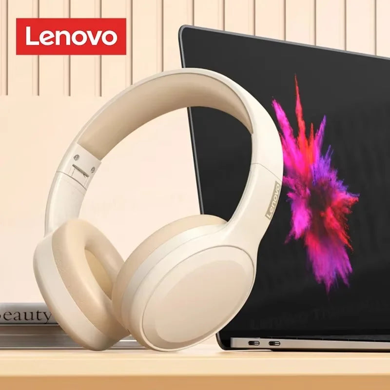 Lenovo TH30 Wireless Bluetooth 5.3 Headphone Sport With Mic Music Headset Foldable Low Latency Gaming Earphone For Xiaomi