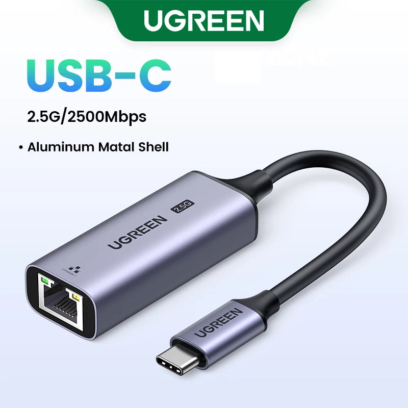 UGREEN USB Ethernet Adapter USB 3.0 Network Card to USB RJ45 Lan for PC Windows 10 Xiaomi Mi Box 3/S Nintend Switch Ethernet USB