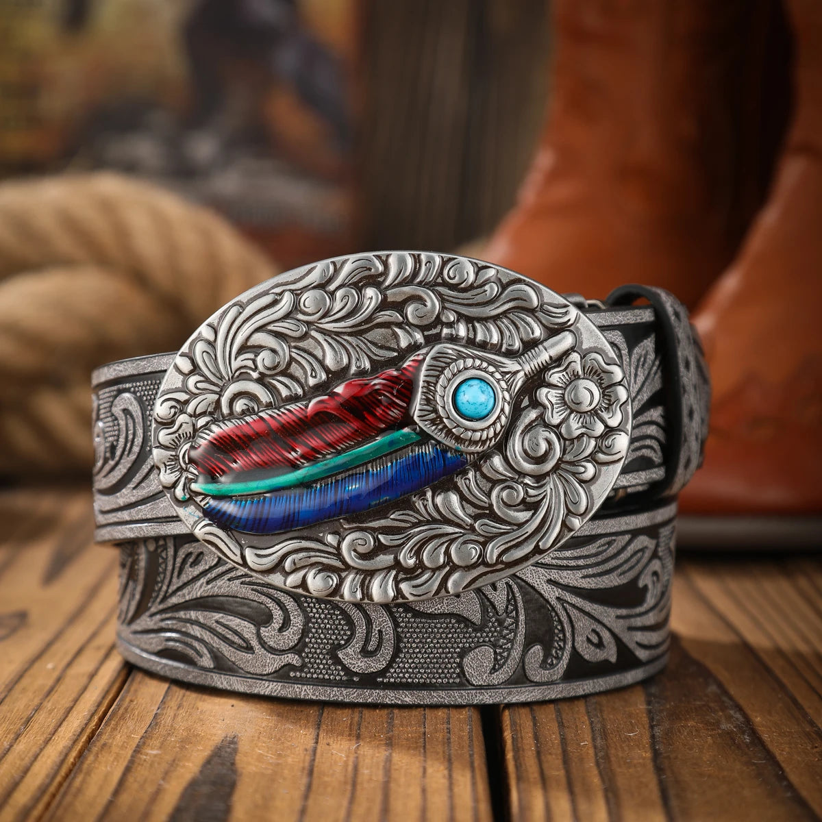 Vintage and fashion collision! PU leather alloy buckle waistband, for both men and women, to create a personalized western styl