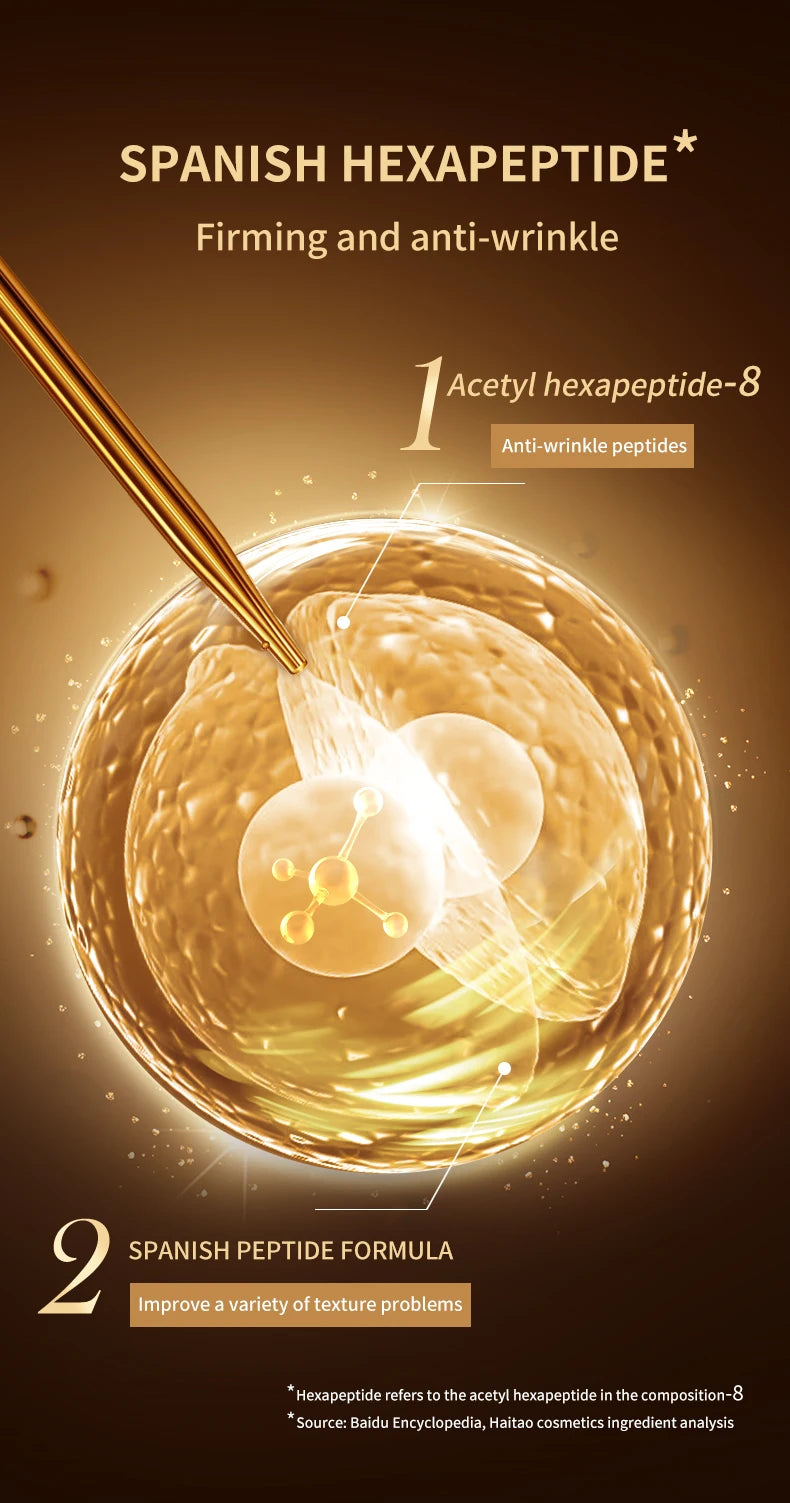 FONCE Hexapeptide Anti-wrinkle Essence Cream, fine line reducing, Moisturizing, nourishing and lifting cream 50g