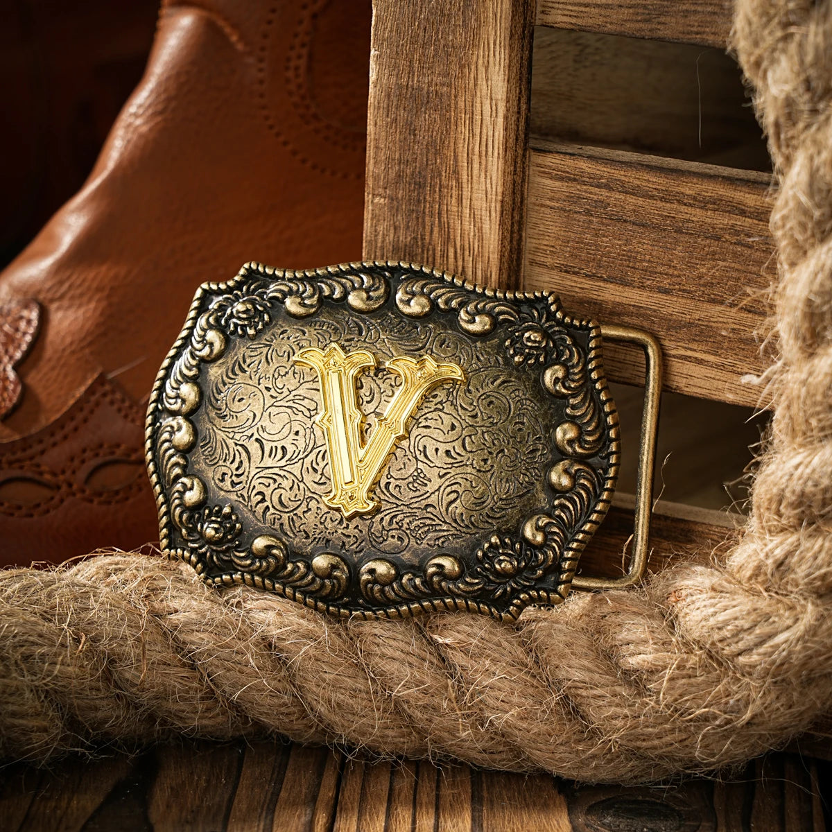 Western style letter motherboard buckle belt buckle head belt buckle head one