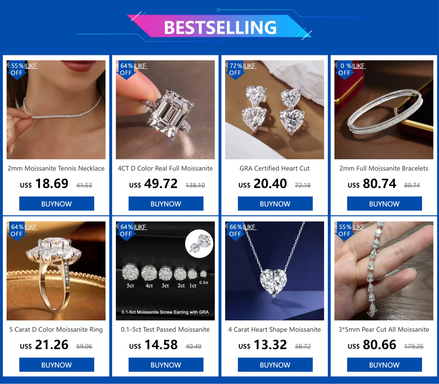 925 Sterling Silver Original Certified 2cttw Moissanite Jewelry Sets For Women Sunflower Pendant Necklace Earring Fine Jewelry