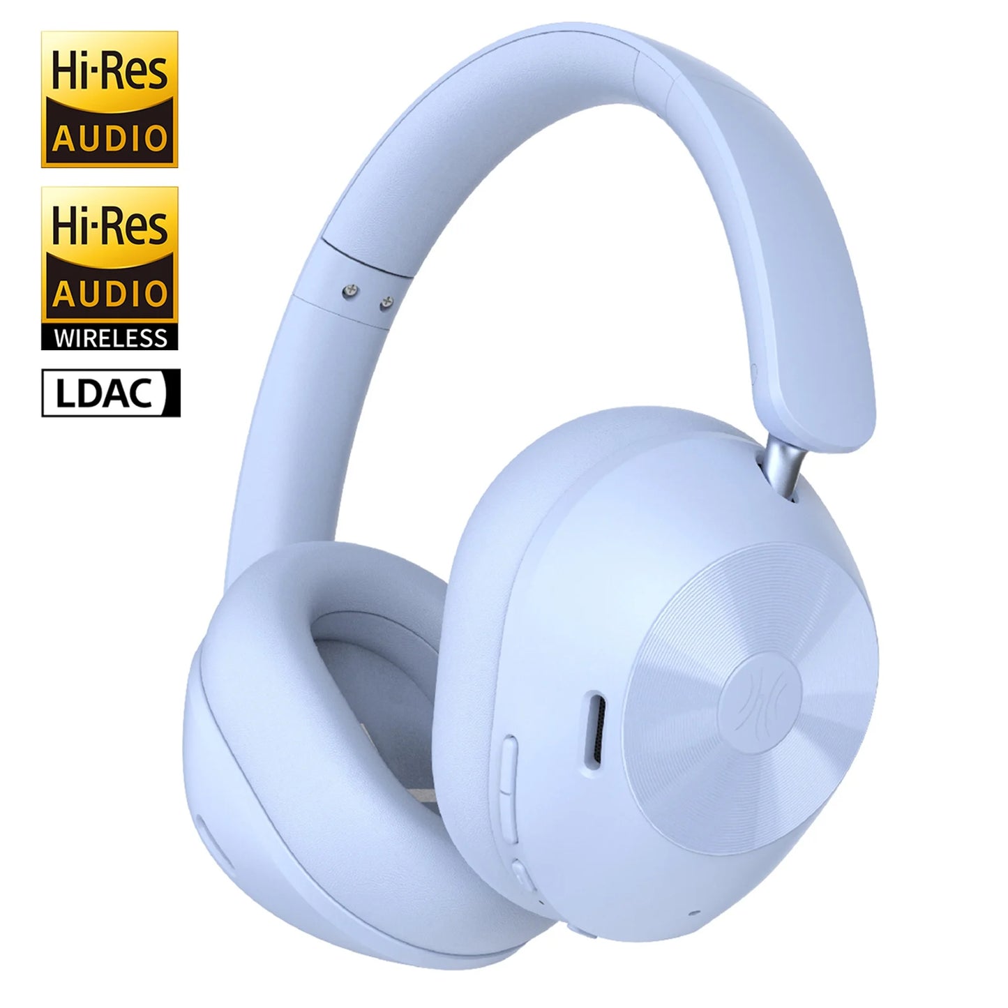 Oneodio A5 Bluetooth 5.4 Headphones 43dB Hybrid Active Noise Cancelling Over Ear Wireless Headset Hi-Res LDAC Audio With ENC Mic