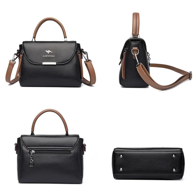 High Quality Pu Leather Casual Crossbody Shoulder Bags for Women 2023 New Luxury Purses and Handbags Women Bags Designer Totes
