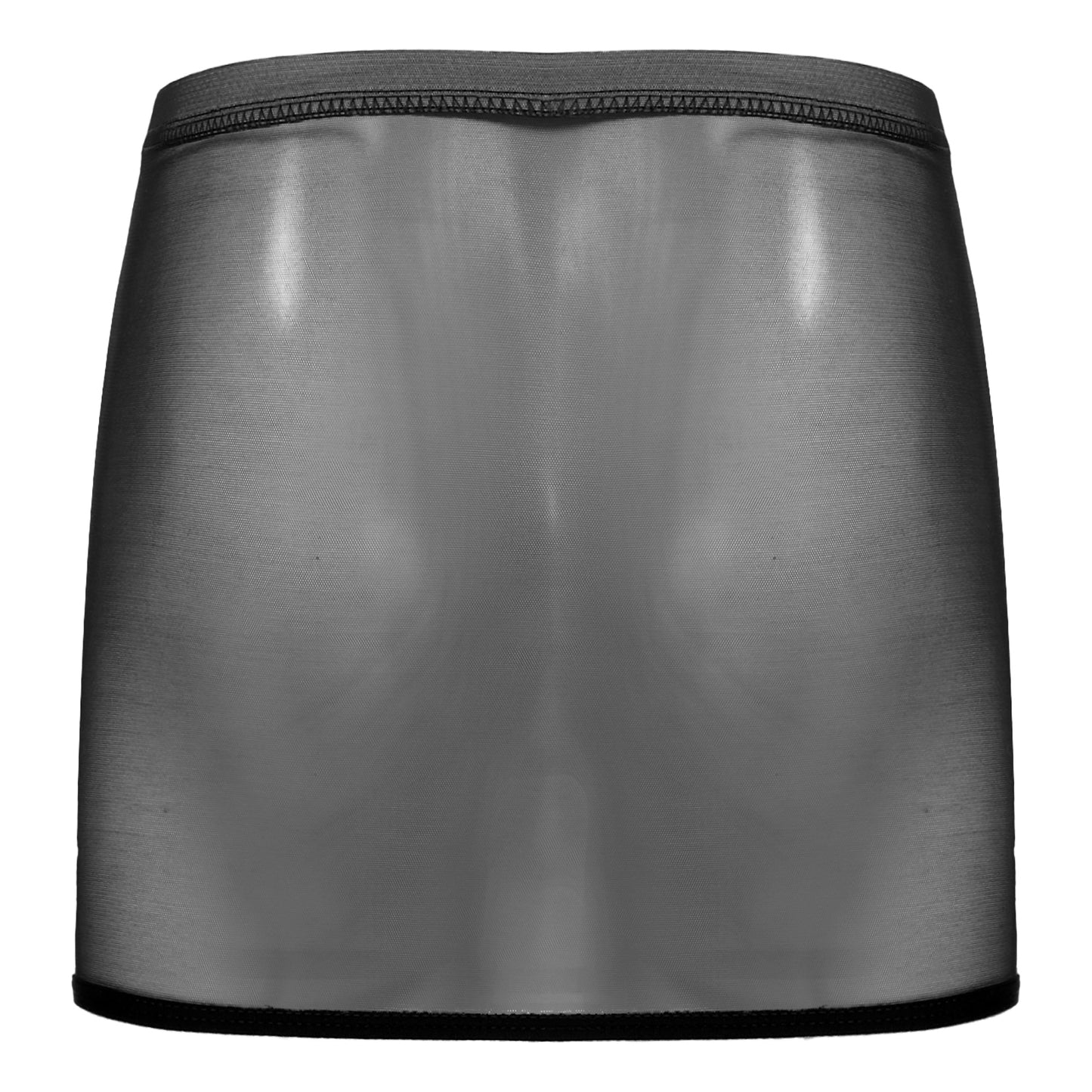 Women Sexy Night Club Pencil Skirts Solid Low Rise Stretchy Transparent Temptation Mini Micro Skirt Tight Package Hip Underskirt