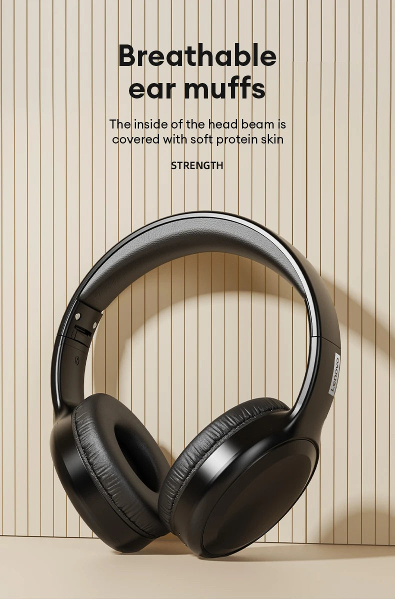 Lenovo TH30 Wireless Bluetooth 5.3 Headphone Sport With Mic Music Headset Foldable Low Latency Gaming Earphone For Xiaomi