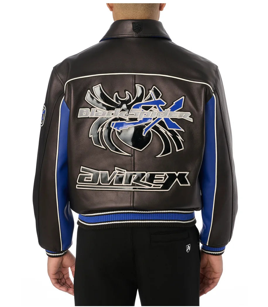 AVIREX fall new listing European lambskin jacket men's motorcycle ridingLeather jacket USA TOUR MOTORCYCLE JACKET coat tops