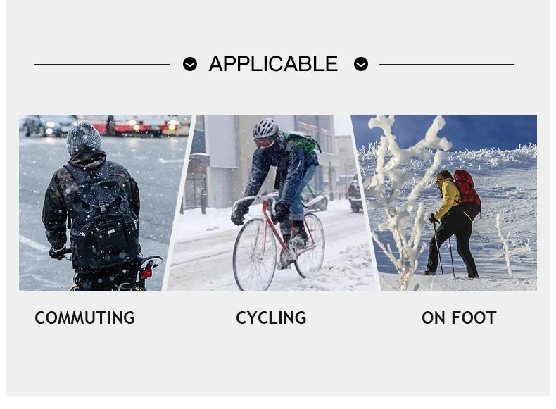 Waterproof Cycling Gloves Winter Touch Screen Bicycle Gloves Outdoor Scooter Windproof Riding Motorcycle Ski Warm Bike Gloves