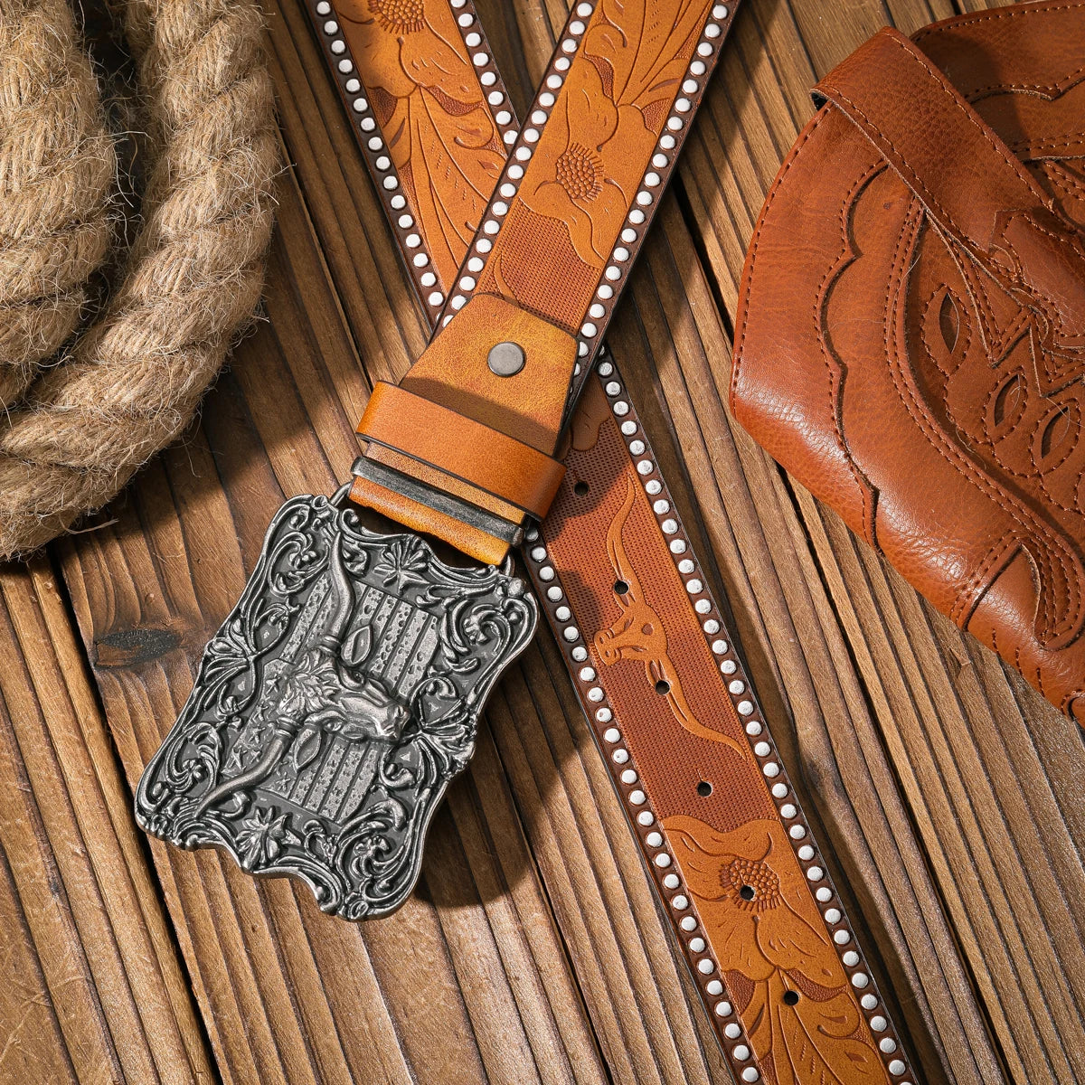 A casual and retro belt, a waist accessory for Western-style clothing, metal buckle, PU belt, suitable for both men and women