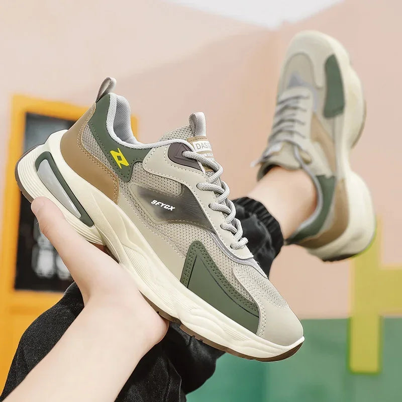 2025Men Walking Shoes Flat Outdoor Jogging Mesh Sports Breathable Wear-resistant Comfortale Casual Tennis Shoes for Men