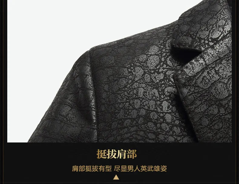 Spring Autumn New Suit Men Clothing Leather Jacket Male Leather Clothes PU Leather Coat Men's Suit Chaqueta Hombre FCY