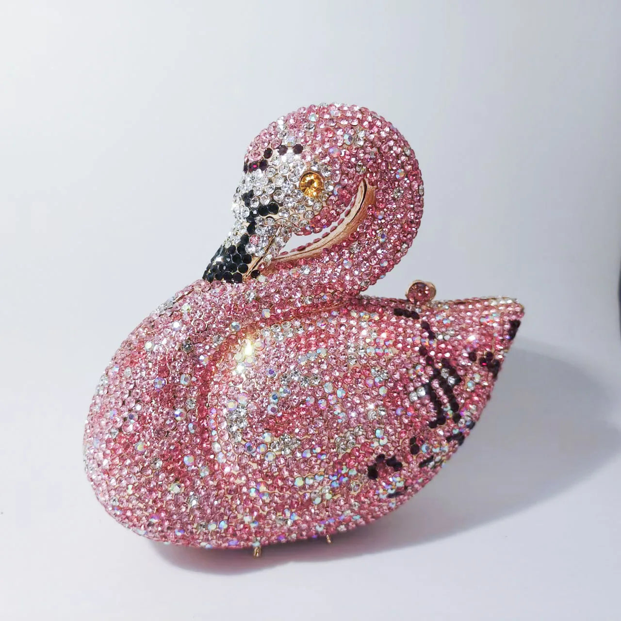XIYUAN Swan Shaped Diamond Evening Clutch Bags New Rhinestone Day Clutches Metallic Gem Clutch Purses And Handbags Wedding Purse