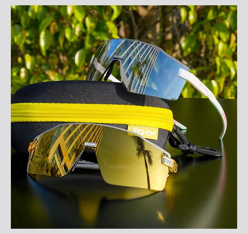 SCVCN New Outdoor Cycling Sunglasses MTB Glasses Bike Cycling UV400 Eyewear Men Women Bicycle Mountain Sports Running Eyewear
