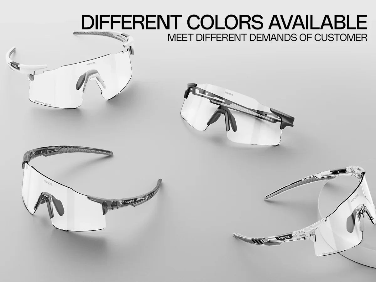 SCVCN New Photochromic Bike Driving Cycling Eyewear Outdoor Road Sunglasses Men Women Sports Glasses MTB UV400 Riding Goggles