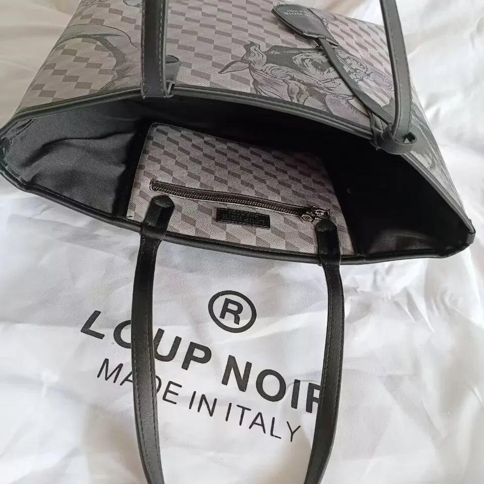 LOUP NOIR New Tote Bag for Women Famous Brands Bag Large Capacity Shoulder Women Bags High Quality Casual Totes LOUP NOIR Bag