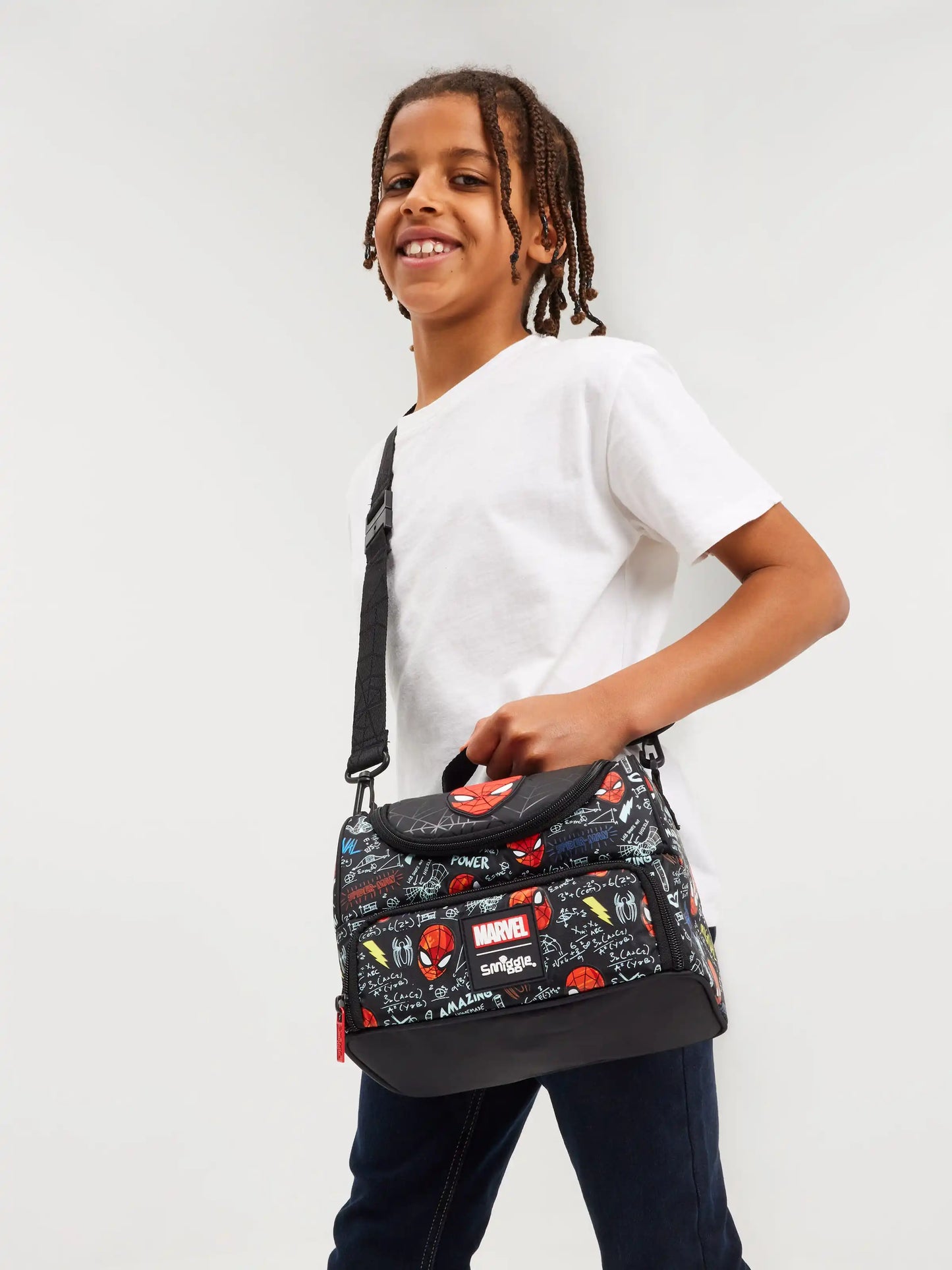 Smiggle Marvel Spider-man Children Stationery Student School Bag Lunch Bag Lunch Box Wallet Pencil Box Water Cup Student Gift