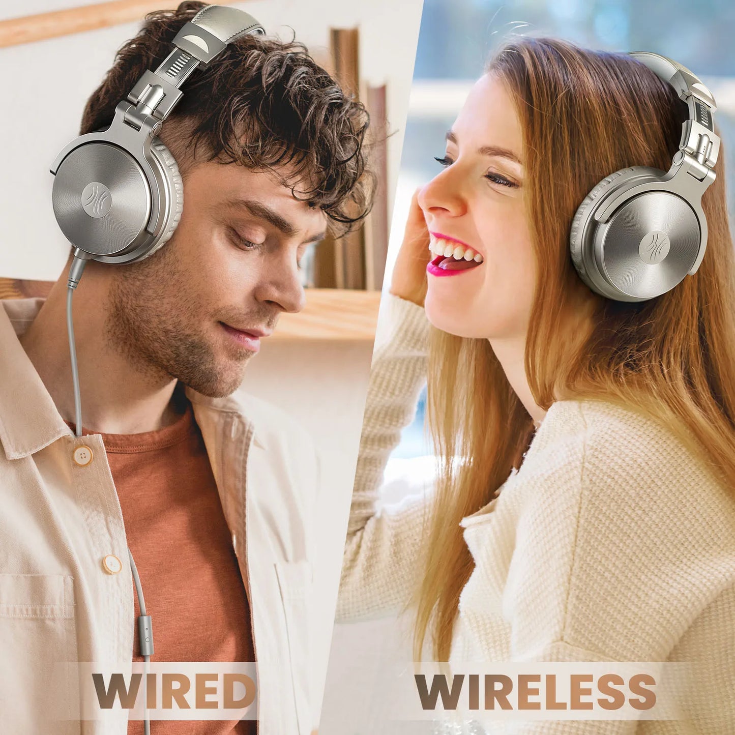Oneodio Wireless Headphones Bluetooth 5.2 Headset Over Ear Stereo Super Bass Earphones With Microphone For Phone PC Sport