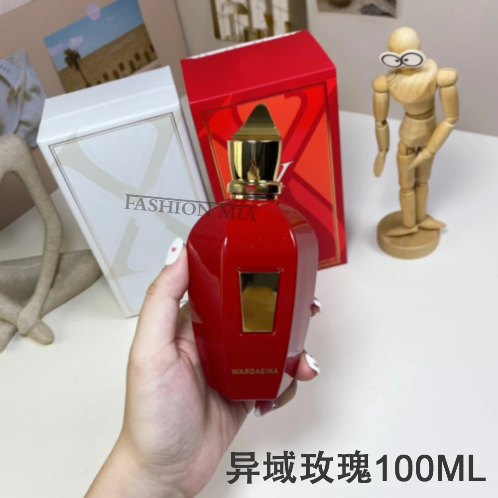 عطر 100 مل مصمم في زجاجة زجاجية من الإسكندرية عطر بخاخ للجسم للرجال والنساء برائحة خشبية زهرية تدوم طويلاً