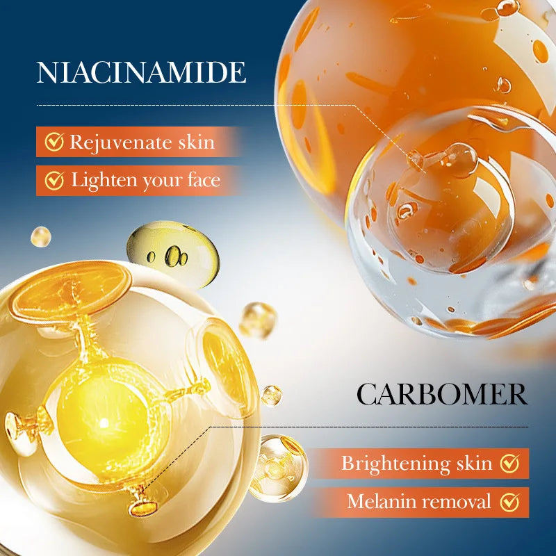 Five-piece vitamin C moisturizing travel skin care set vitamin C facial cleanser toner essence cream portable skin care products