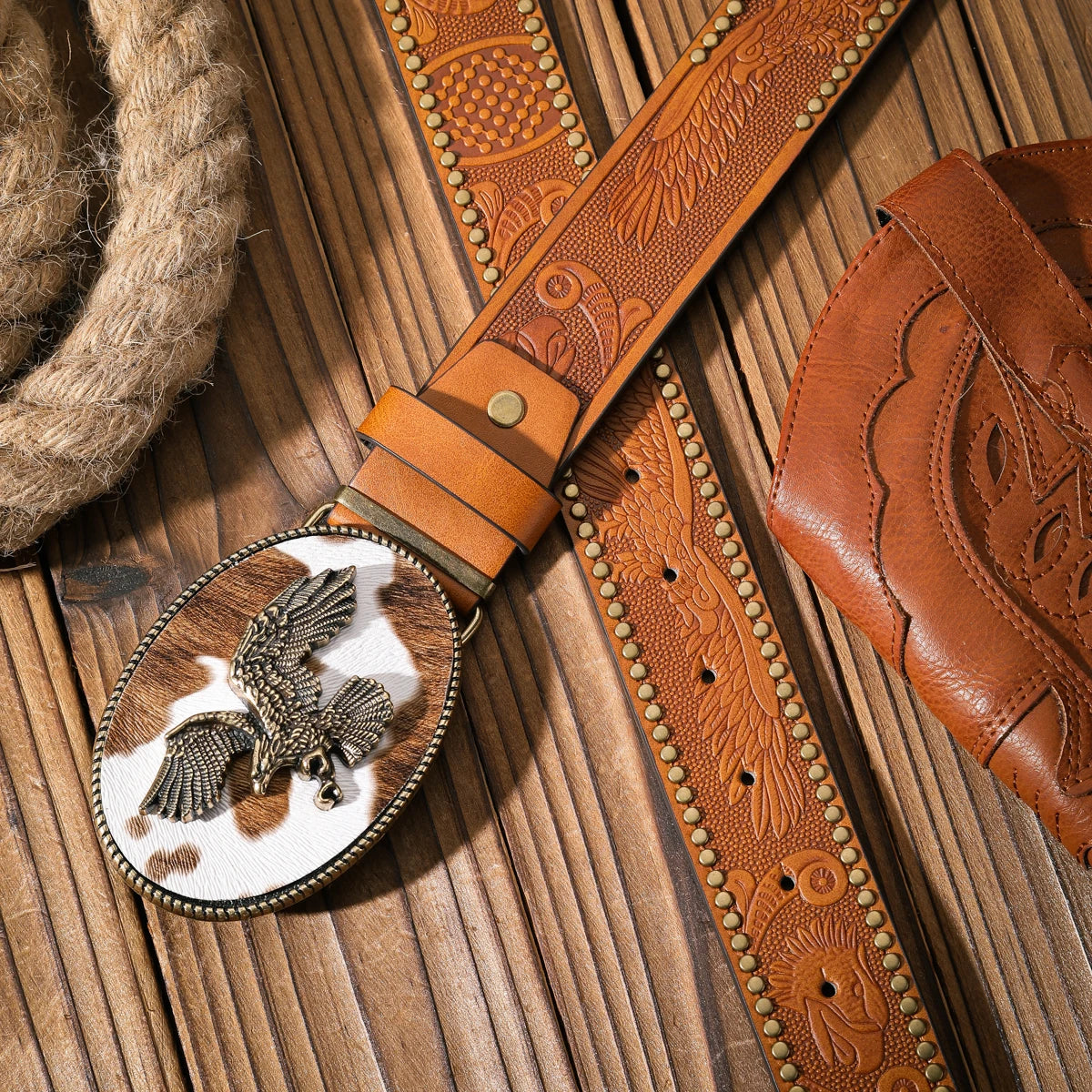 A casual and retro belt, a waist accessory for Western-style clothing, metal buckle, PU belt, suitable for both men and women