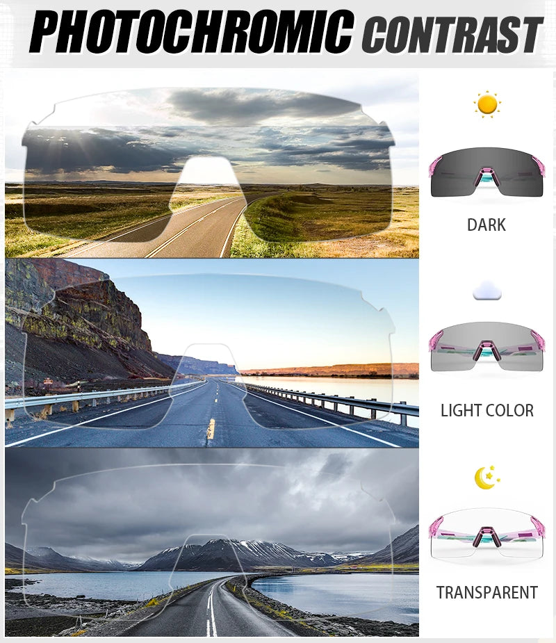 SCVCN New MTB Anti Fog Photochromic Sunglasses Men Outdoor Anti-fog Cycling Glasses Bicycle Women Bike MTB UV400 Sports Eyewear
