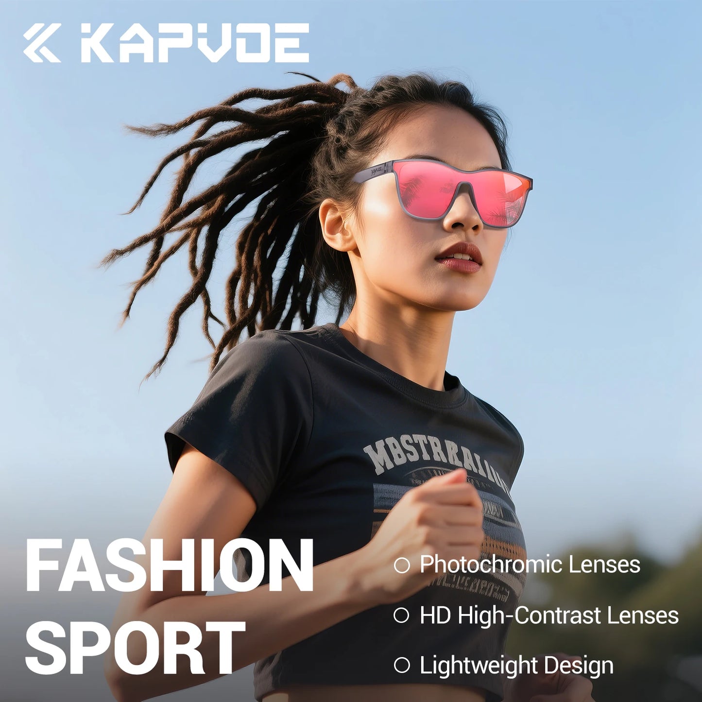 Kapvoe Photochromic Polarized Sunglasses For Men And Women Driving Glasses Glasses Sports Glasses Running Lightweigh Glasses