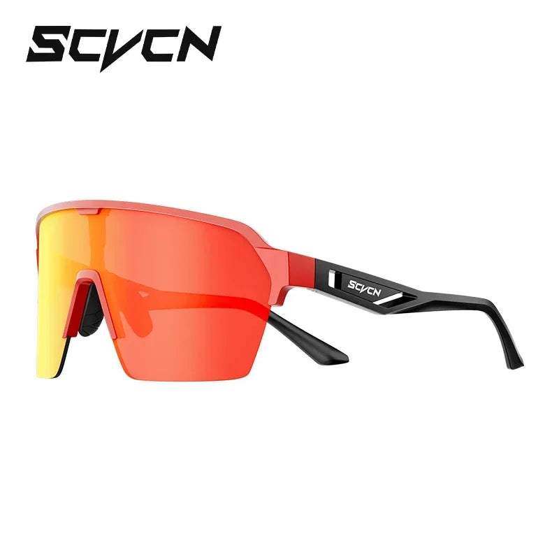 SCVCN New Outdoor Sunglasses Men Road Driving Bike Cycling Glasses Sports Hiking Running Women Bicycle Cycling UV400 Goggles