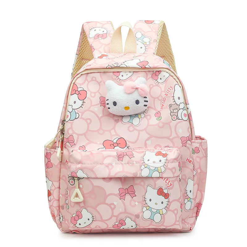 Sanrio Hello Kitty Kuromi Cinnamoroll New Fashion Children's School Bag Cute Large Capacity Kids Backpack College Bag