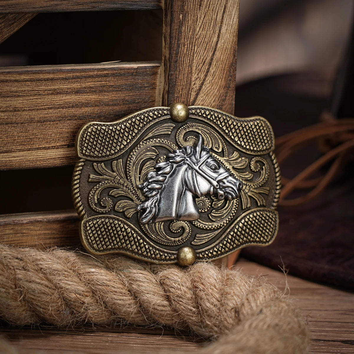 Men & Women-Western-Cowboy-PU Leather-Belts - Vintage Belt Floral Engraved Buckle Belt for Jeans