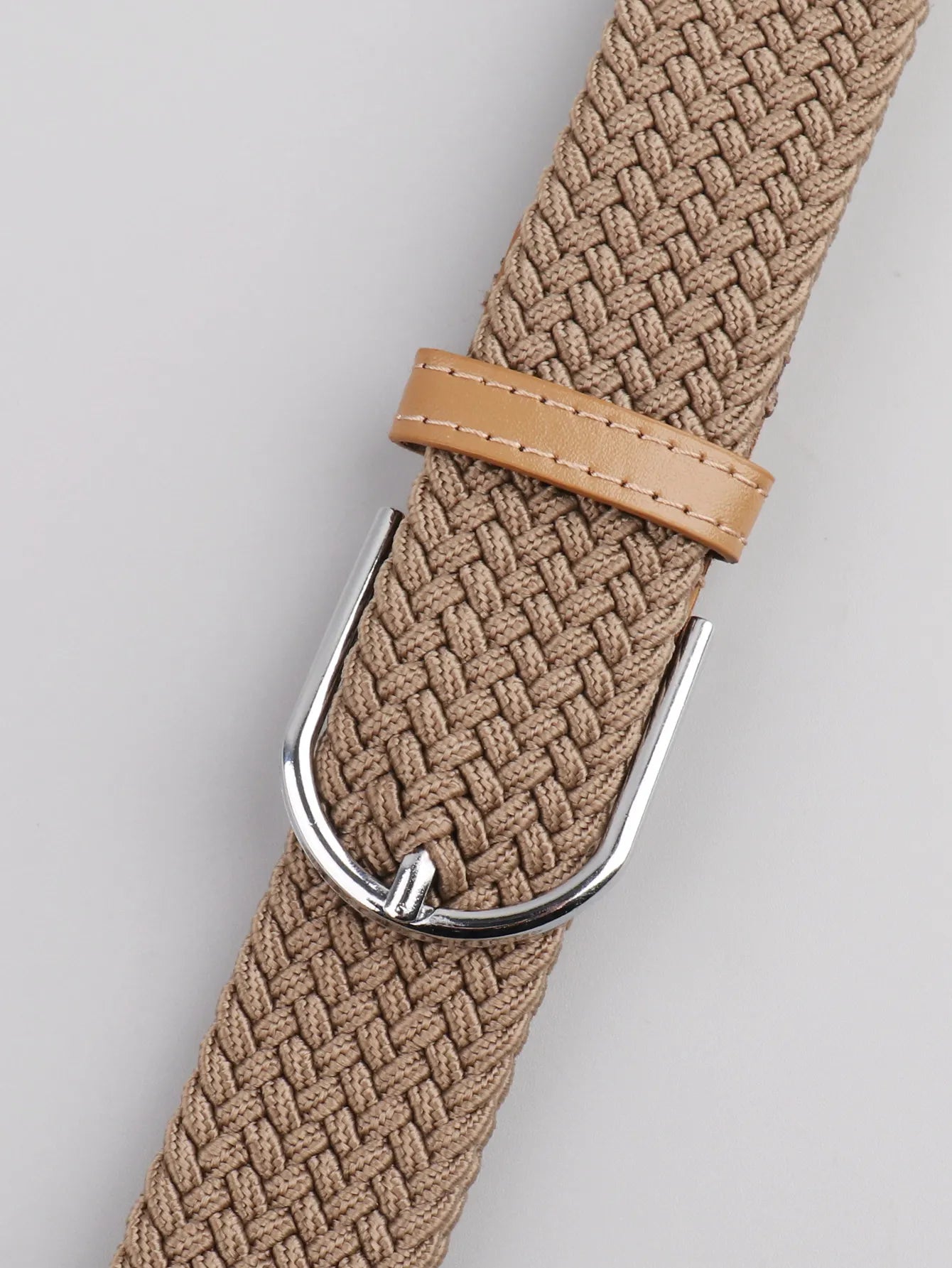 Stretch Canvas Leather Belts for Men Female Casual Knitted Woven Military Tactical Strap Male Elastic Belt for Pants Jeans