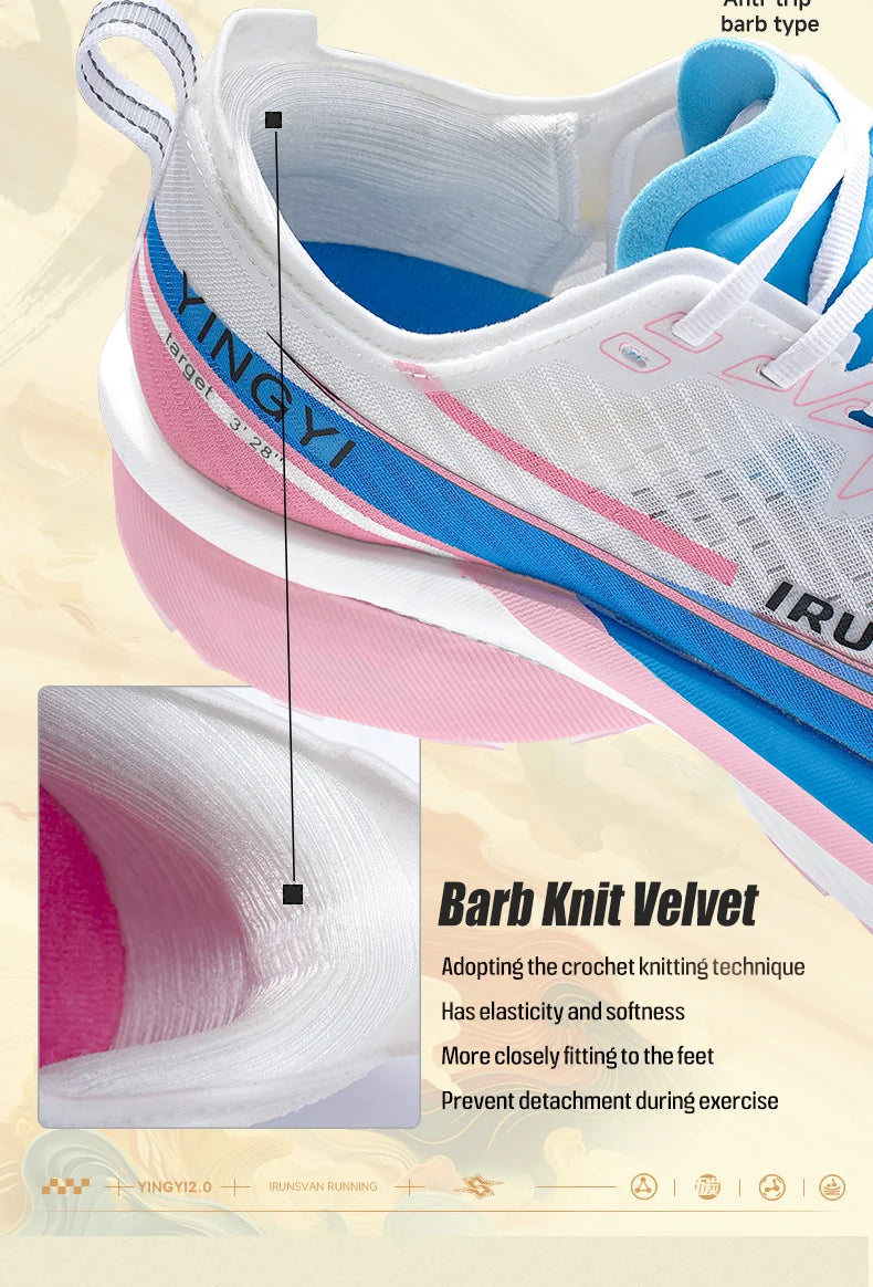IRUNSVAN Shadow Wing 2.0 Carbon 2024 Sport Shoes Original Trendy Casual Sneakers Outdoor Marathon Running Shoes Men Unisex