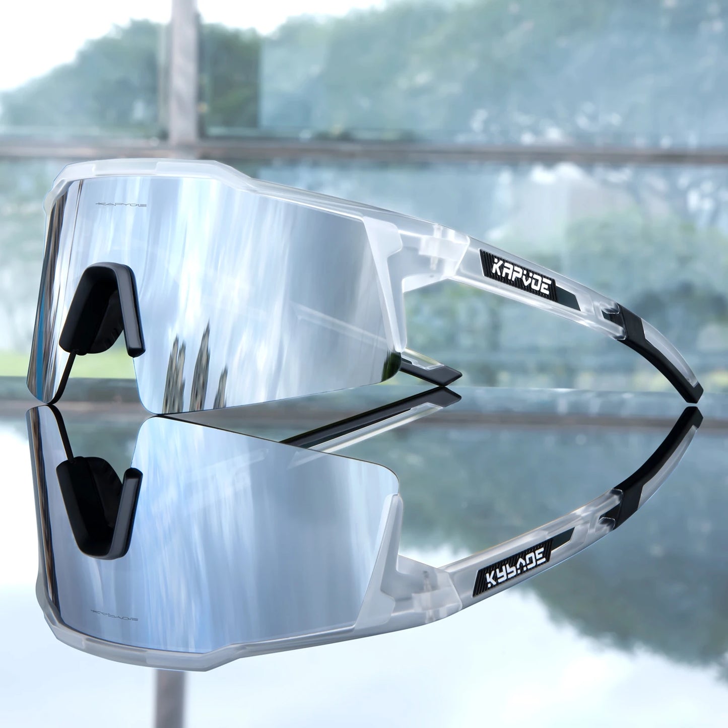 Kapvoe Road Driving Bike Sports Cycling Glasses Running Sunglasses Outdoor Men Woman Bicycle Cycling Mountain UV400 Goggles