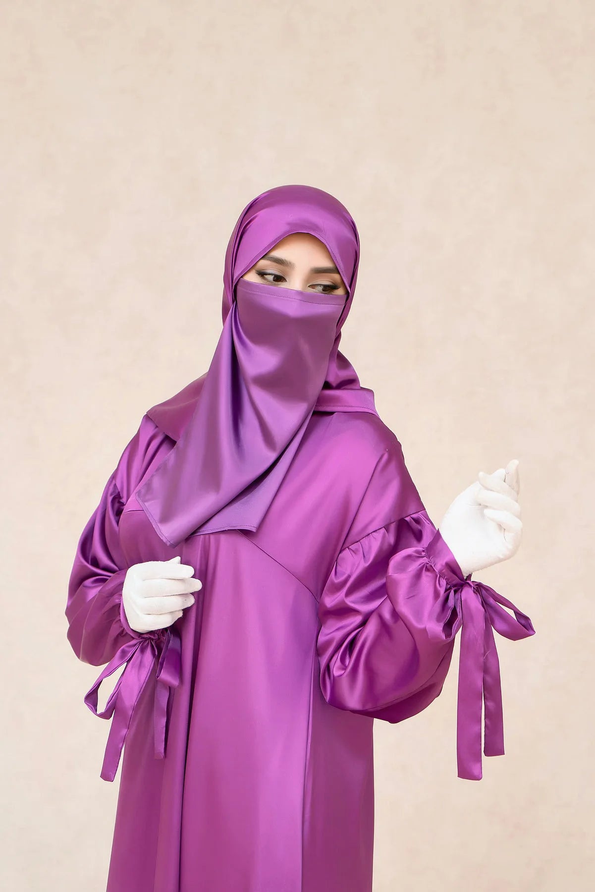 Muslim hijab for women Islamic hijab solid color satin hijab Islamic face scarf Arab Headband Breathable