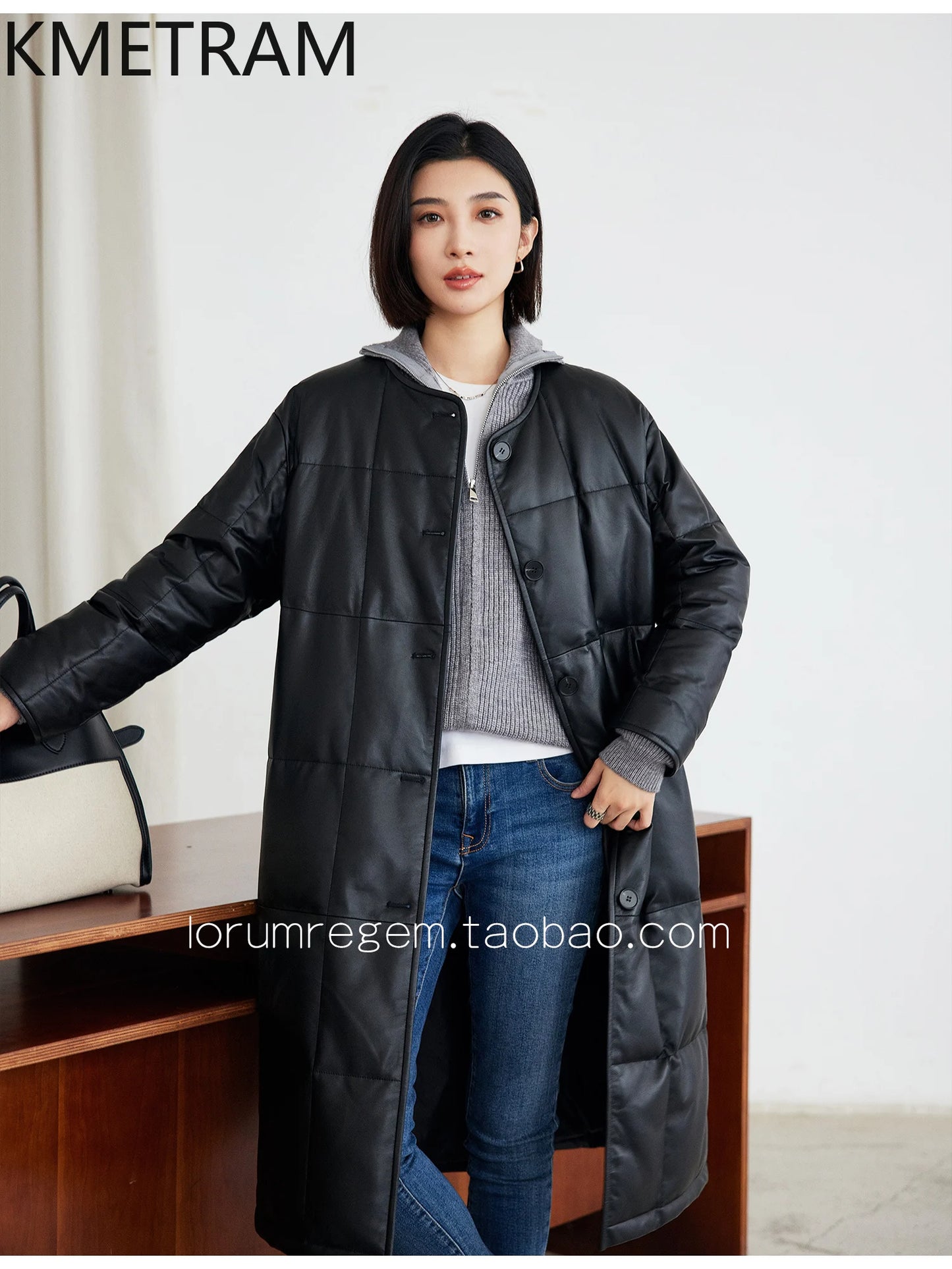 Real Sheepskin Puffer Jacket Women Clothing Black Long Down Coats Winter Leather Jackets New in Outerwears Пуховик Женский 2024