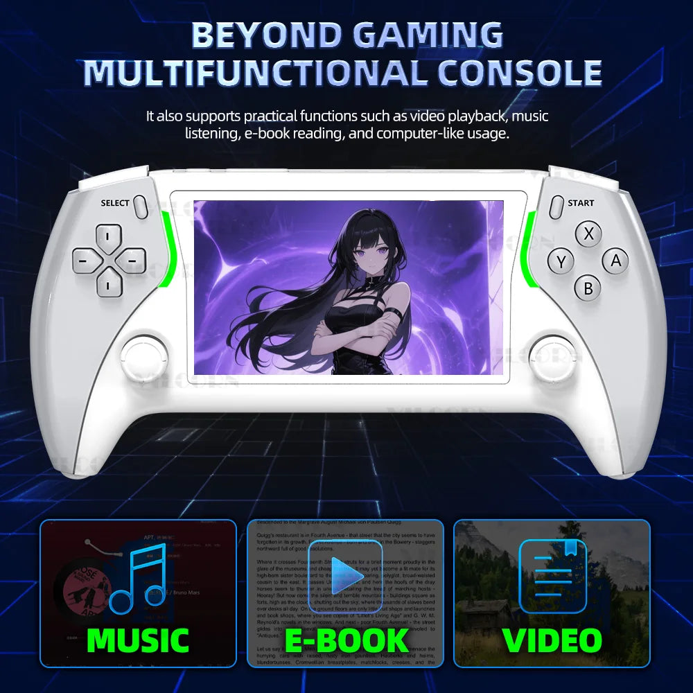 NEW Project X Portable Pocket Video Game Console Retro Handheld 4.3” IPS Screen For PS1 Retro Game Dual Joystick Player