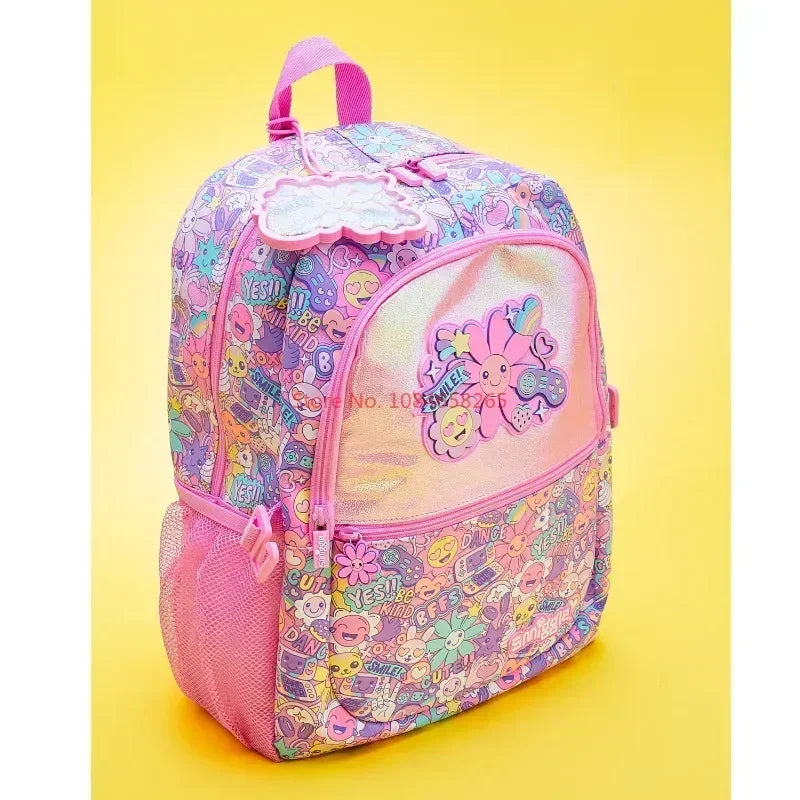 Genuine Australia Smiggle Backpack Pink Sunflower School Bag Cartoon Series Anime Backpack Student Gift Separate Purchases