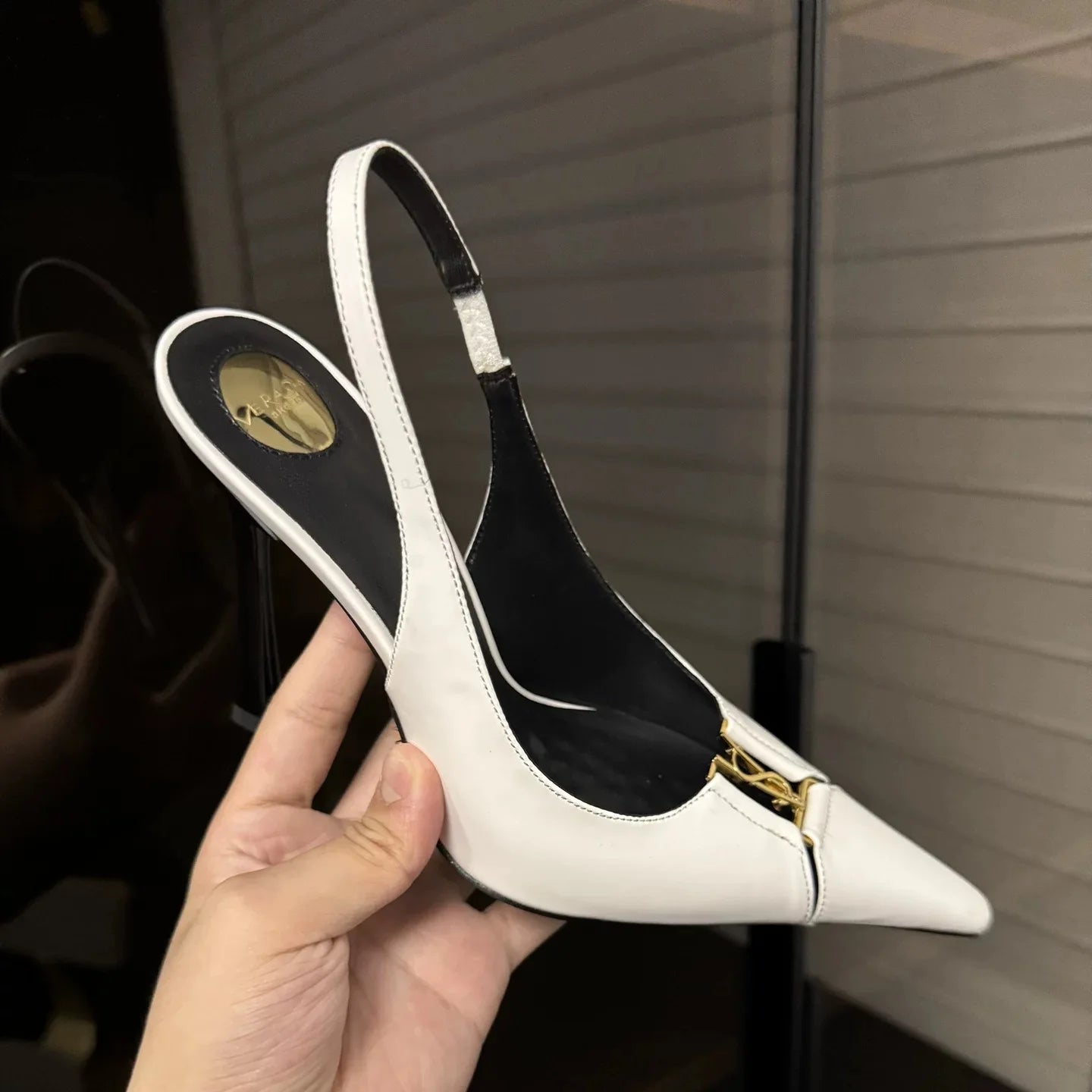 Women's Sexy Mid-heel Pointed High Heels Women's Fashion Space Stiletto Sandals Women's White Single Shoes