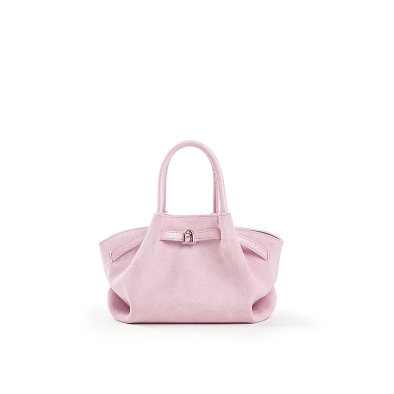 LA FESTIN Leather Bag New Suede Handbag Women's bags Luxury brand Bag Fashion Shoulder Bag Crossbody Bag Bucket Bag small size