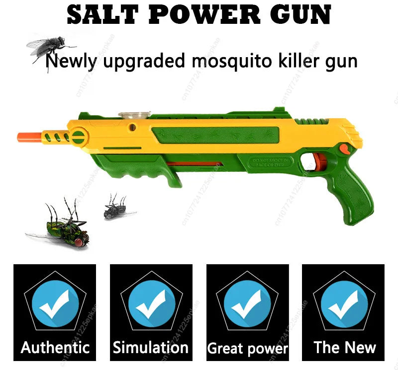 New 3.0 Laser Aiming Manual Salt Bullet Fly Gun Children's Toys Adult Toys Salt Bullet Mosquito Killer Gun