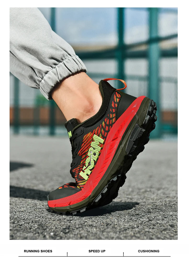 Marathon Shoes Men Casual Sneakers Man Trail Running Sports Shoe Mountain Marathon Shoe Outdoor Comfy Athletic Trekking Sneakers