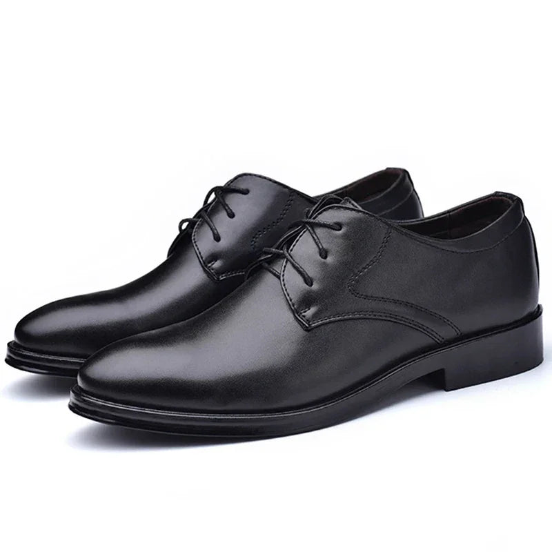 Men Shoes Black Leather Formal Shoes for Men Oxfords Male Wedding Party Office Business Shoe Man zapatos de hombre Plus Size