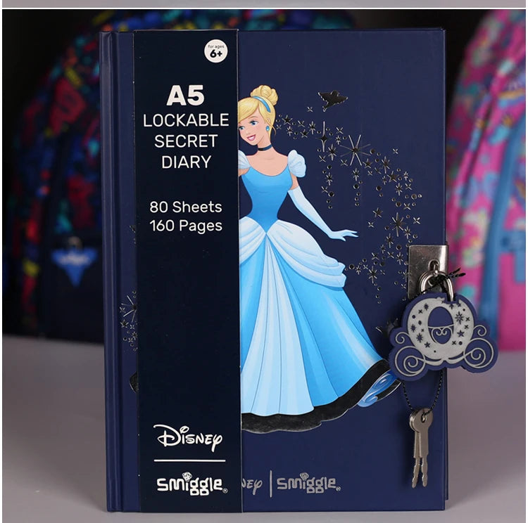 Genuine Australia Smiggle Backpack Deep Blue Cinderella Series School Bag Anime Backpack Student Gift Separate Purchases
