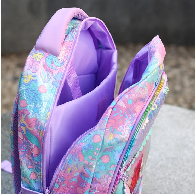 Genuine Australia Smiggle Backpack Disney Mermaid Stationery School Bag Lunch Bag Anime Backpack Student Gift Separate Purchases