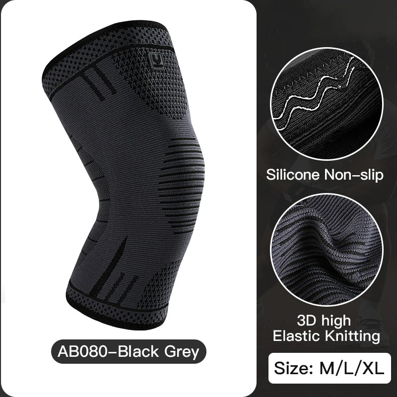 Professional Knee Support Compression Knee Sleeve Anti Slip Silicone Knee Braces for Knee Pain Meniscus Tear